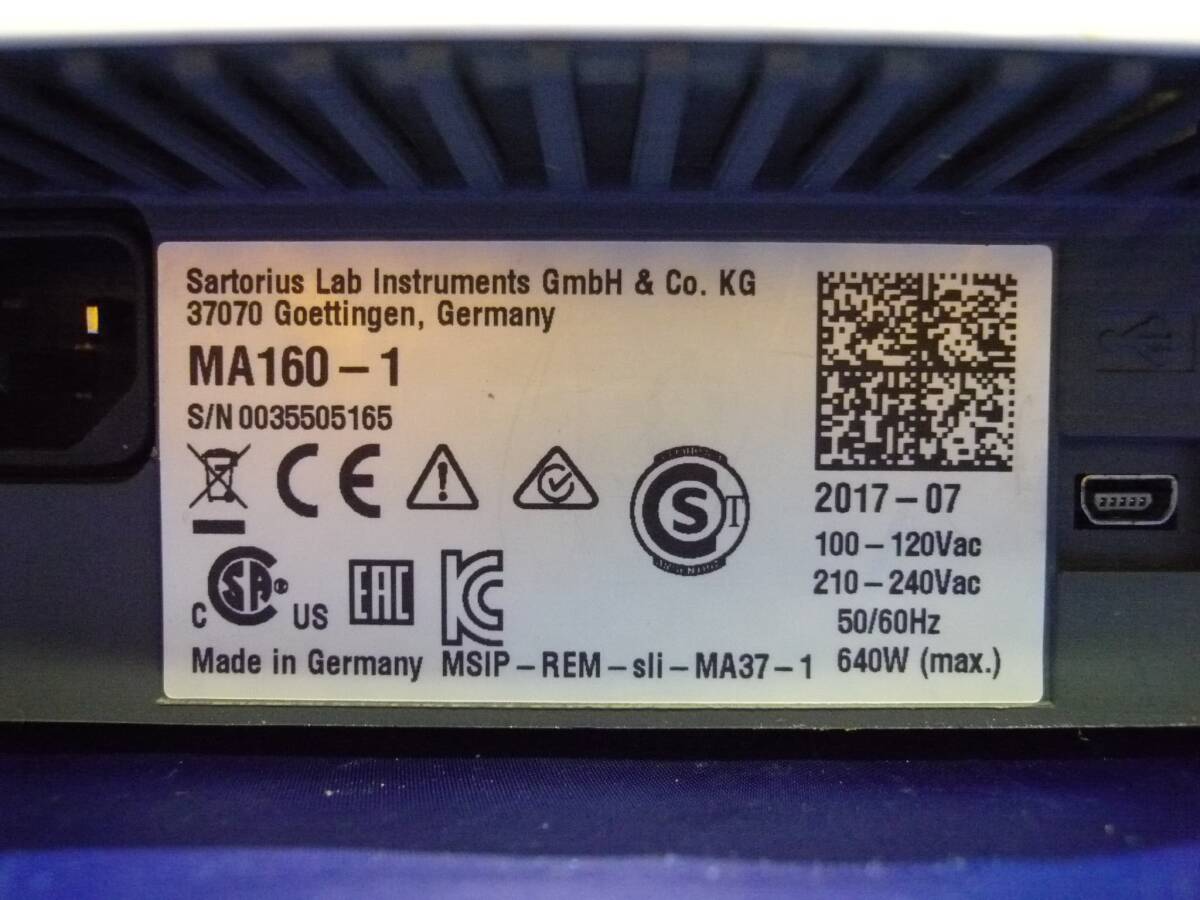 Sartorius MA160-1 Infrared Electronic Moisture Analyzer [h1233604978]