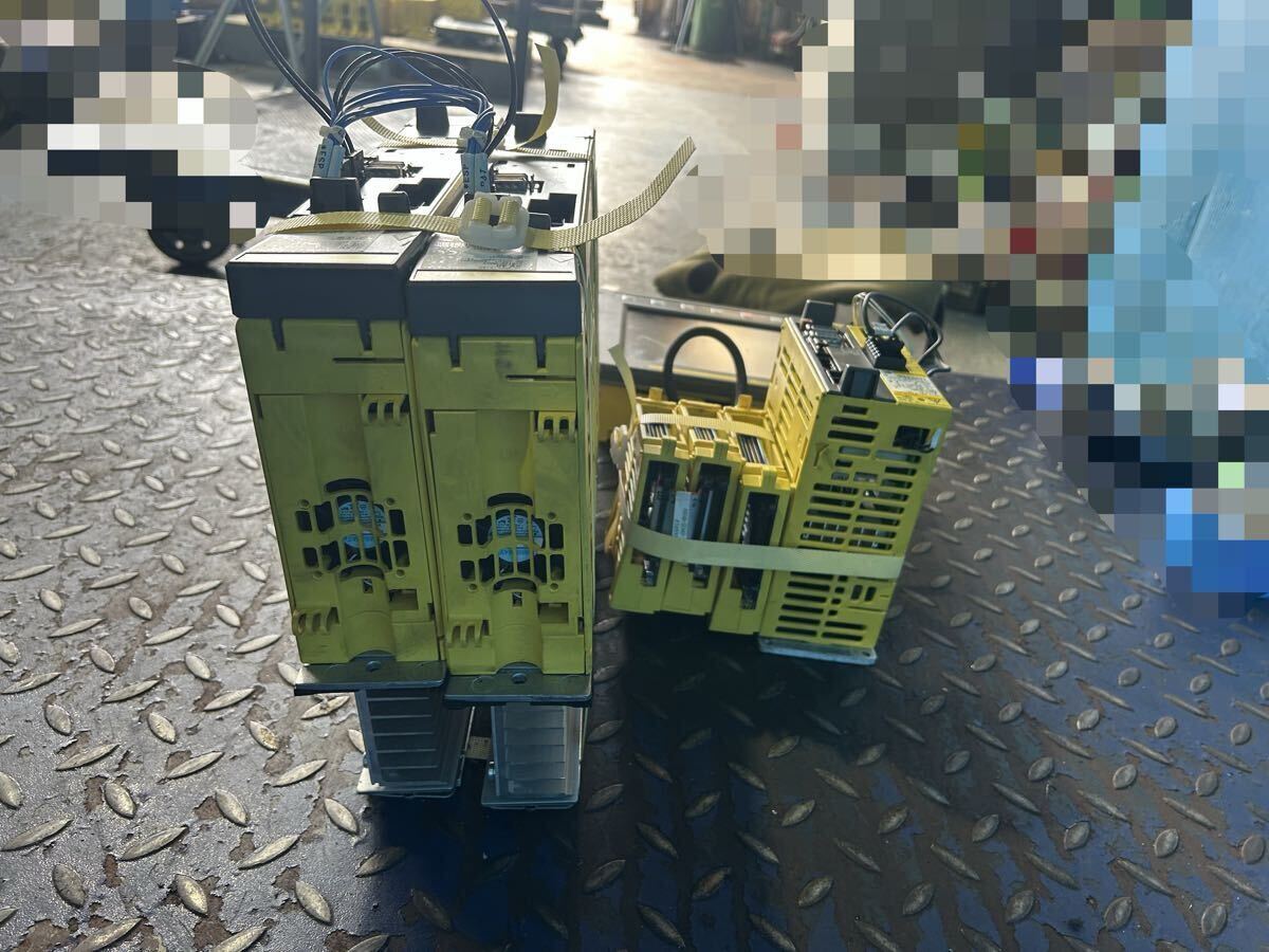 FANUC A06B-6130-H003 Electronic Component with A06B-6130-H002 A02B-0321-B500 NCK1210F-1AV (for parts or not working) [t1233636128]