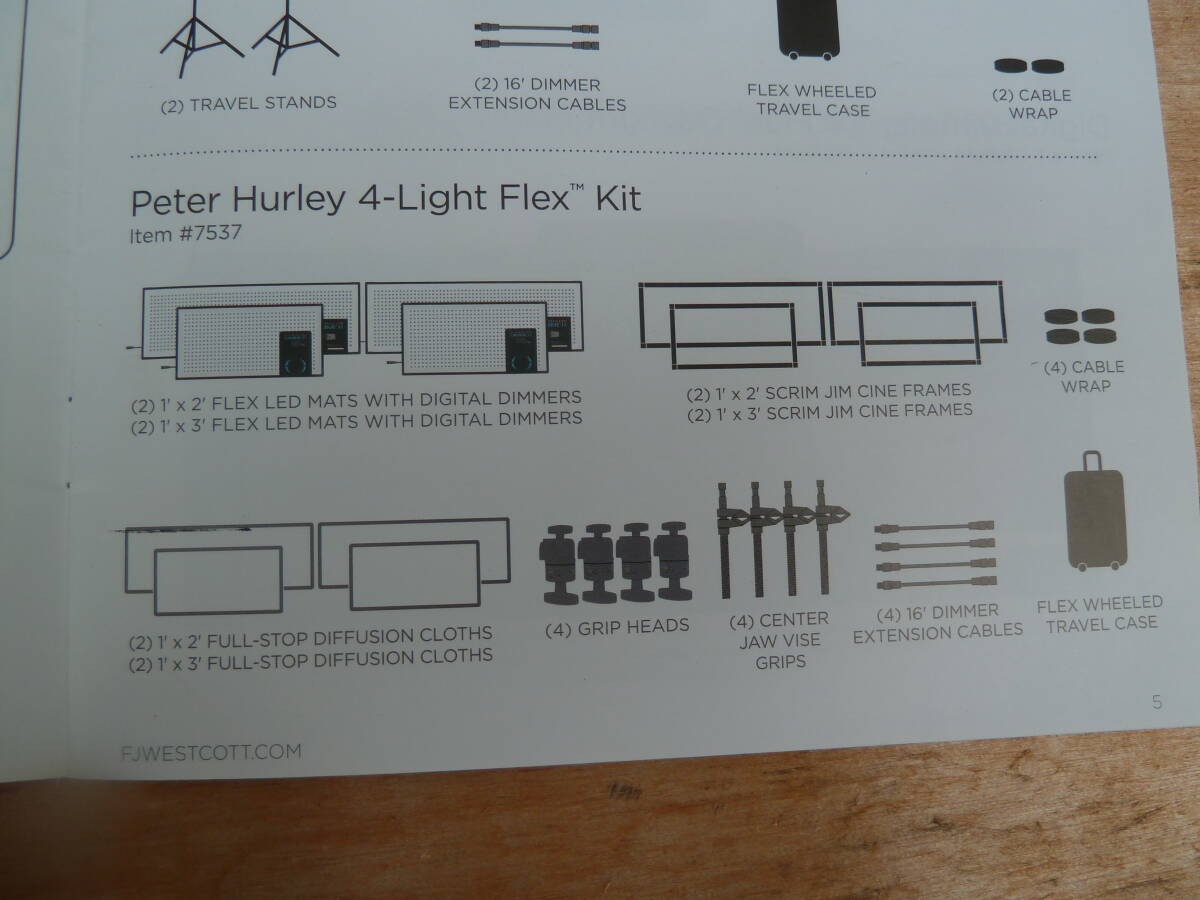 Westcott Flex Daylight Mat LED Light Set 1x2 1x3 with Dimmer (for parts or not working) [g1233642882]