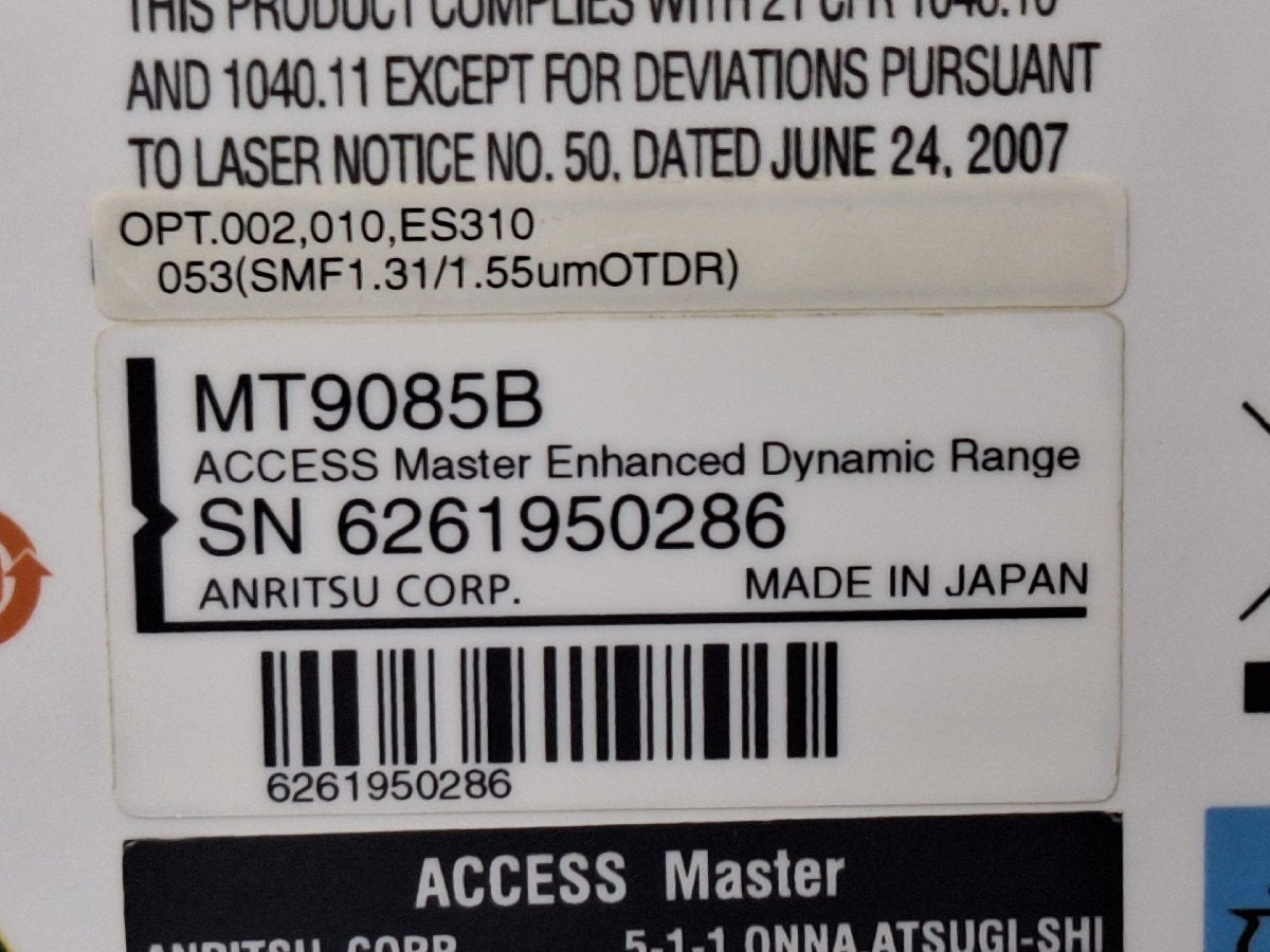 Anritsu MT9085B-053 ACCESS Master OTDR [s1233769607]