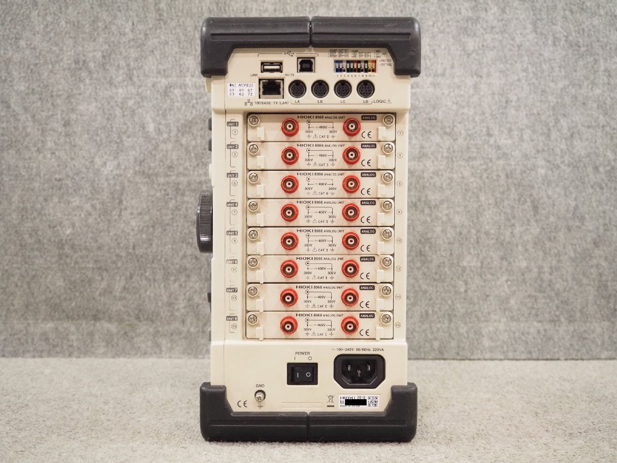 Hioki MEMORY HiCORDER 8847 with 8 Analog Units 8966 [d1234887128]