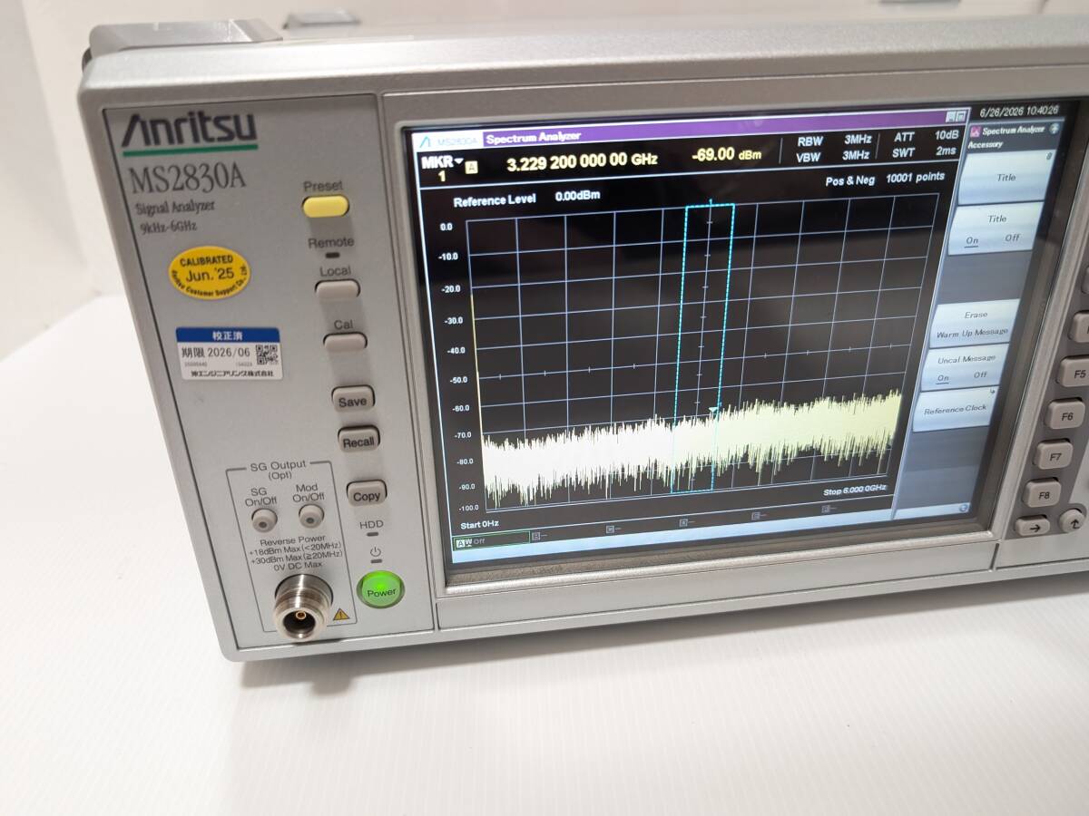 Anritsu MS2830A Signal Analyzer 9kHz-6GHz OPT002 020 022 041 [f1234941346]