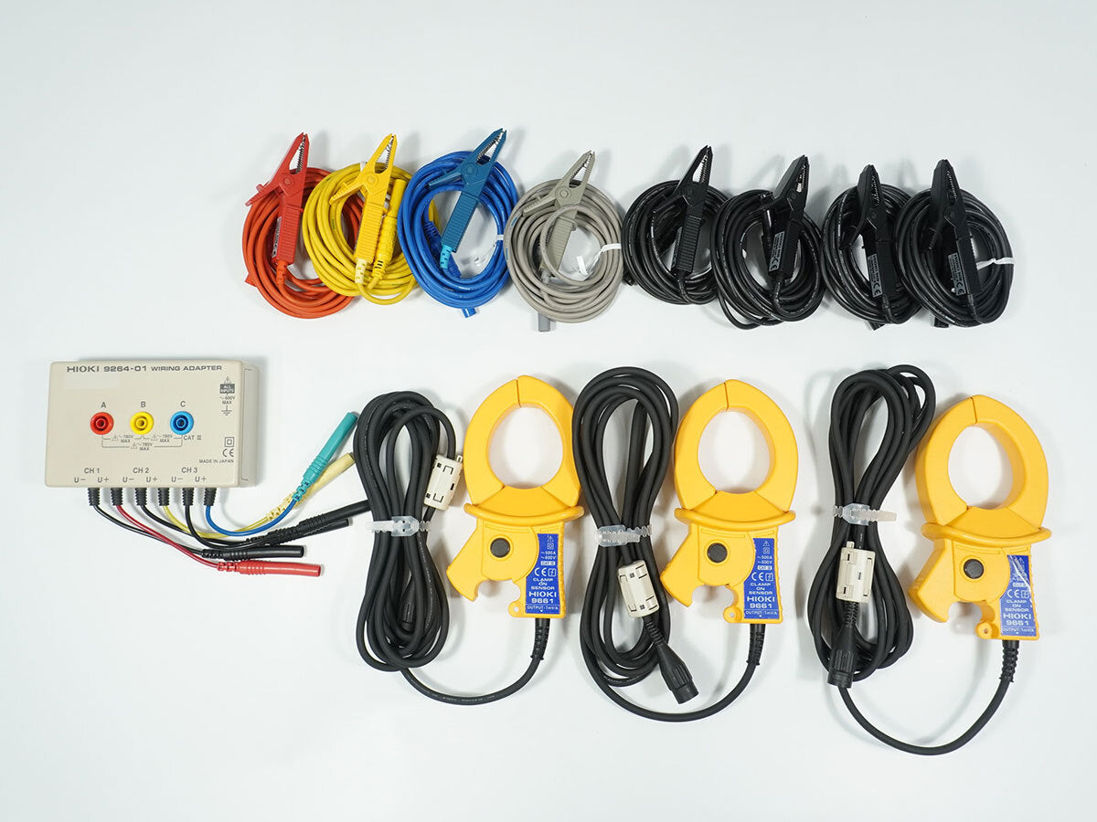 Hioki 3196 Power Quality Analyzer with 9661 Clamp On Sensors [r1235003662]