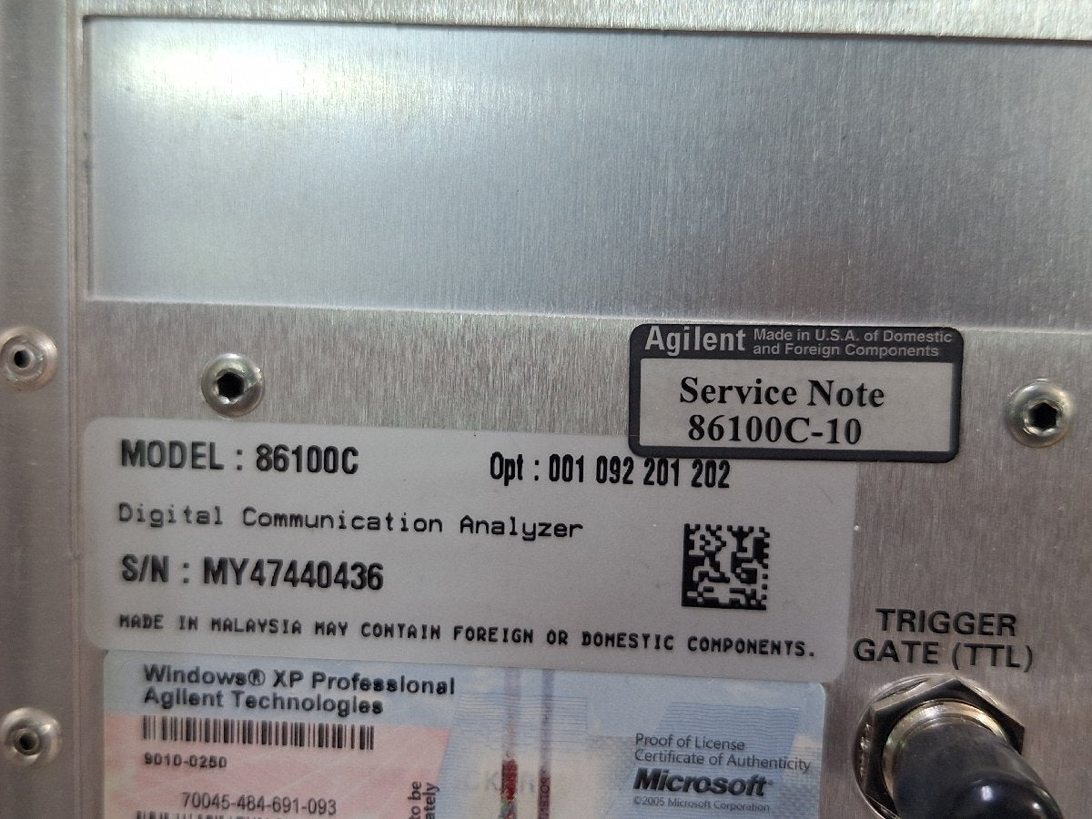 Agilent 86100C DCA-J Digital Communication Analyzer (for parts or not working) [1236108539]