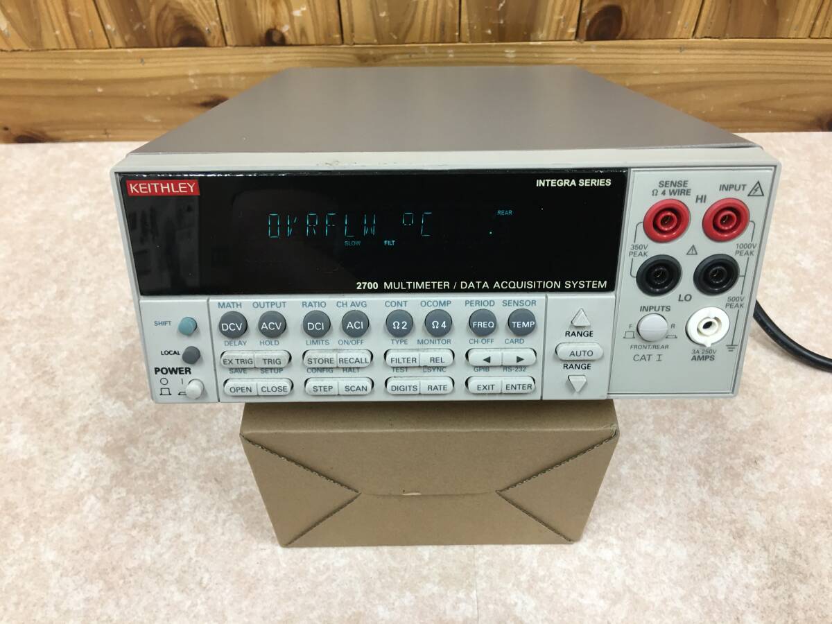 Keithley 2700 Multimeter Data Acquisition System with 7700 20CH and 7702 40CH Multiplexer (as-is) [c1236346140]