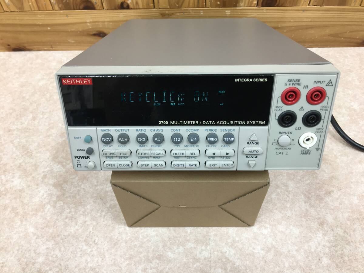 Keithley 2700 Multimeter Data Acquisition System with 7700 20CH and 7702 40CH Multiplexer (as-is) [c1236346140]