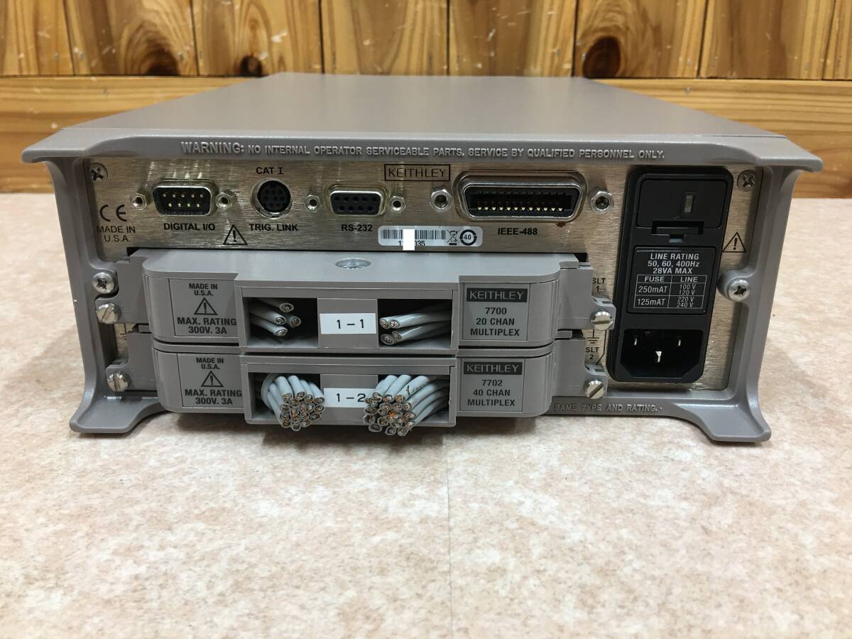 Keithley 2700 Multimeter Data Acquisition System with 7700 20CH and 7702 40CH Multiplexer (as-is) [c1236346140]