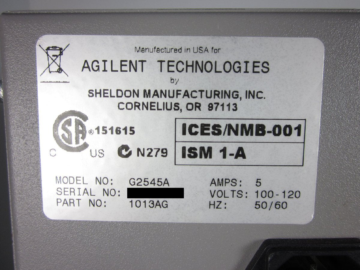 Agilent G2545A Hybridization Oven with Incubator 5℃-70℃ [p1236371506]
