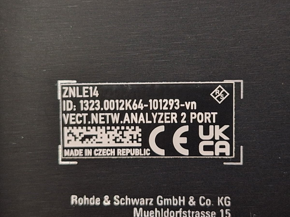 Rohde & Schwarz ZNLE14 Vector Network Analyzer 1MHz-14GHz 2-Port [b1236369561]