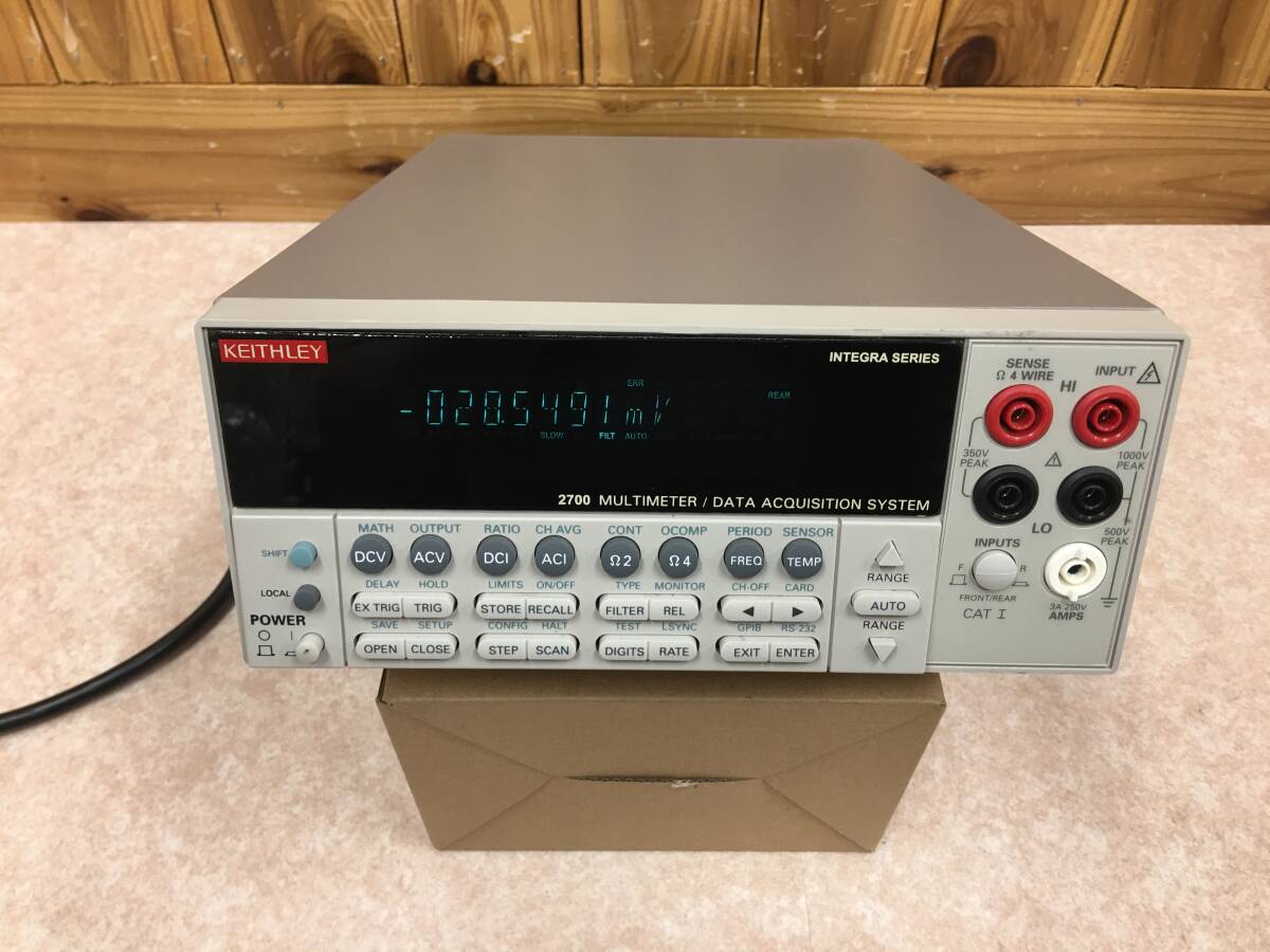 Keithley 2700 Multimeter Data Acquisition System with 2x 7702 40CH Multiplexer (as-is) [r1236481113]