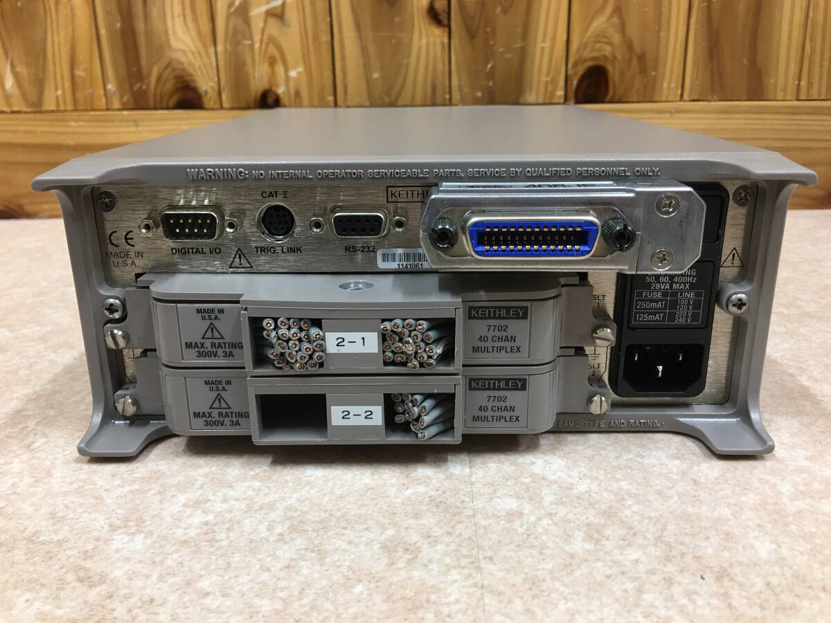 Keithley 2700 Multimeter Data Acquisition System with 2x 7702 40CH Multiplexer (as-is) [r1236481113]