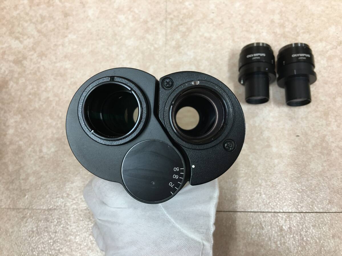 OLYMPUS GX71F U-SWBI30 Super Wide Field Binocular Head with Olympus SWH10X-H/26.5 Eyepieces (as-is) [e1236722795]