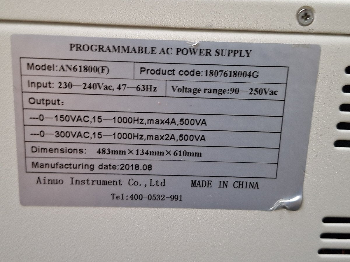 AINUO AN61800(F) Programmable AC Power Supply [l1236934599]