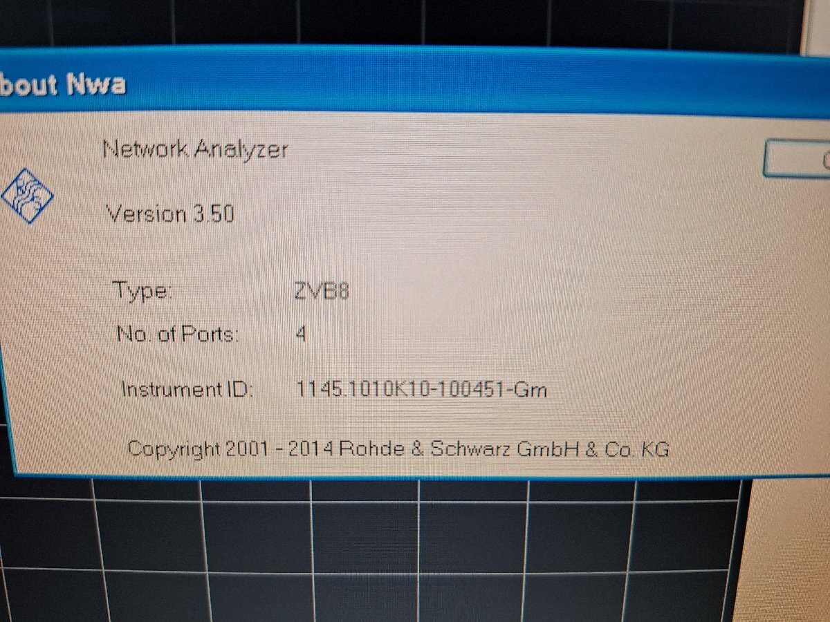 Rohde & Schwarz ZVB8 Vector Network Analyzer 4-Port 300kHz-8GHz [x1237051337]
