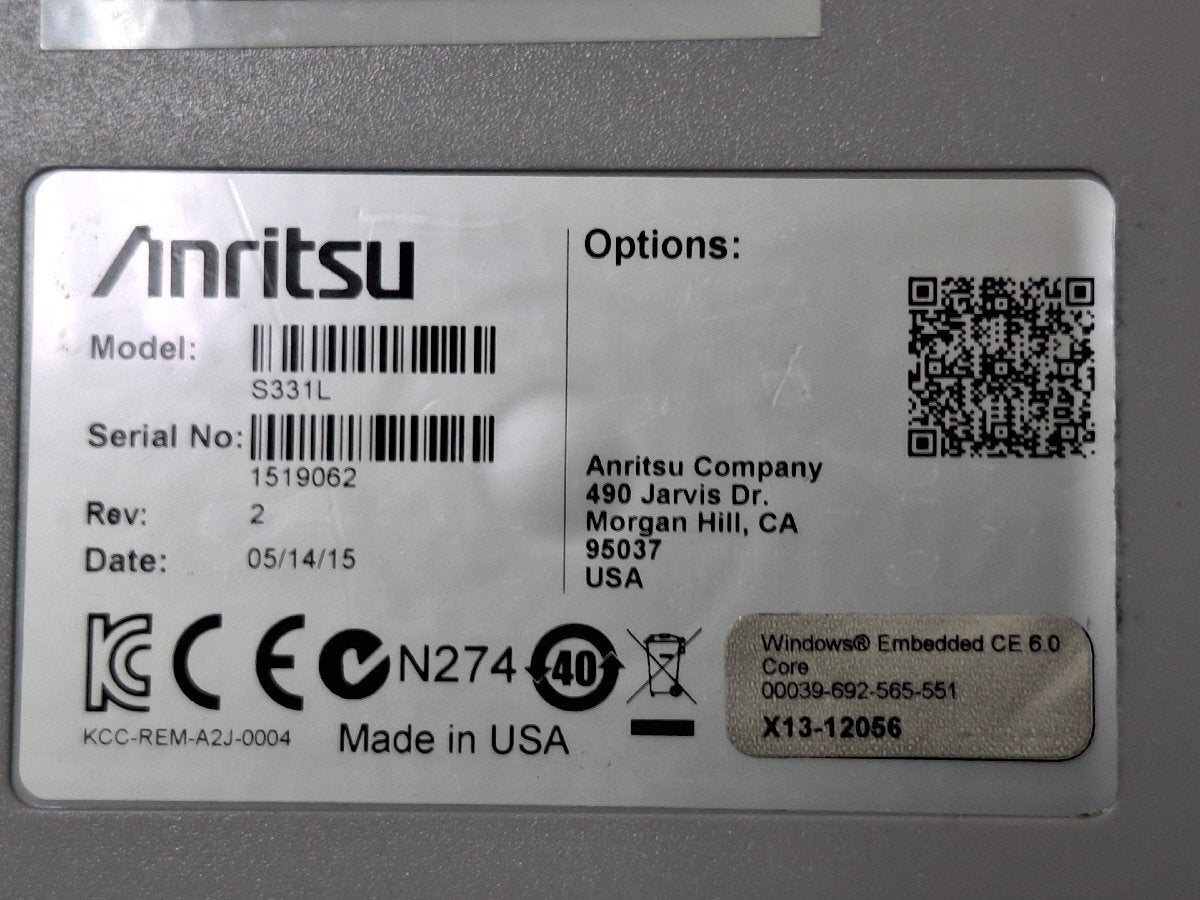 Anritsu S331L Handheld Cable and Antenna Analyzer 4GHz [b1237875148]