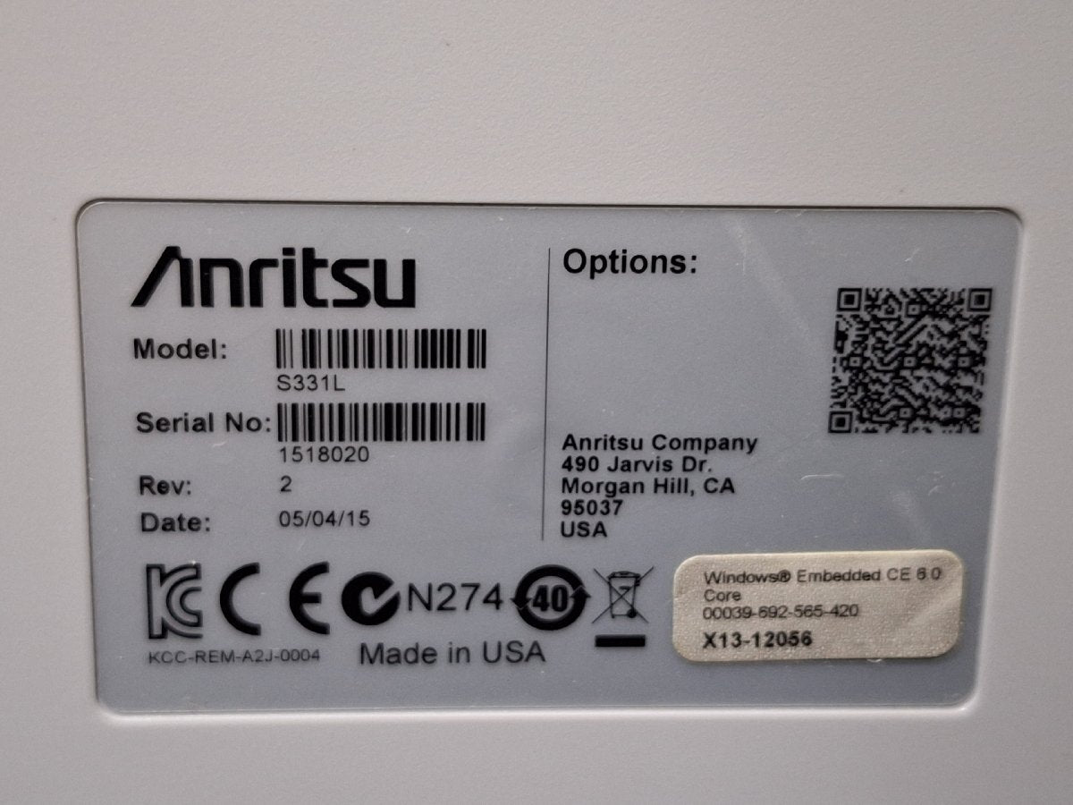 Anritsu S331L Site Master Handheld Cable and Antenna Analyzer 4GHz [u1237895027]