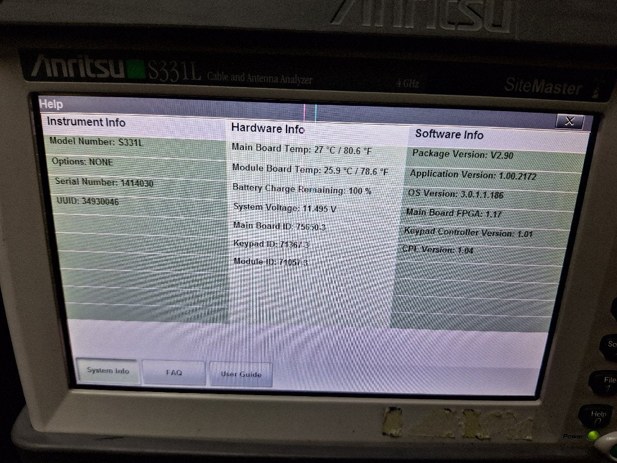 Anritsu S331L Site Master Handheld Cable and Antenna Analyzer 4GHz [q1237890558]