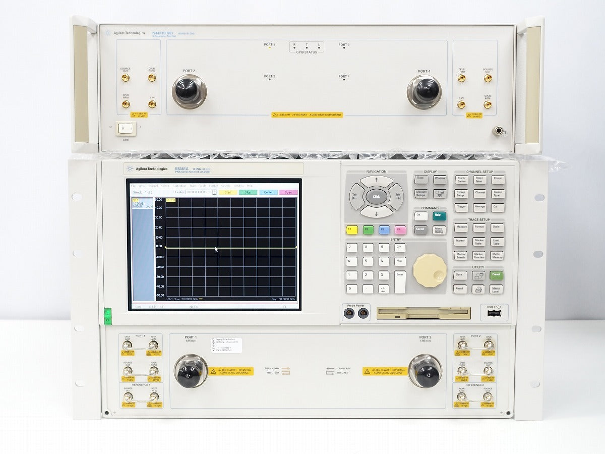 Agilent Technologies E8361A PNA Network Analyzer 10MHz-67GHz with N4421B H67 S-Parameter Test Set [h1238637546]