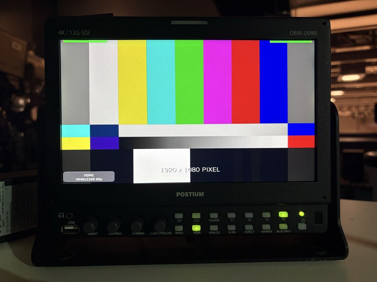 POSTIUM OBM-U090 9-inch Multi-Format Monitor 4K 12G-SDI HDMI Inputs [g1238763648]