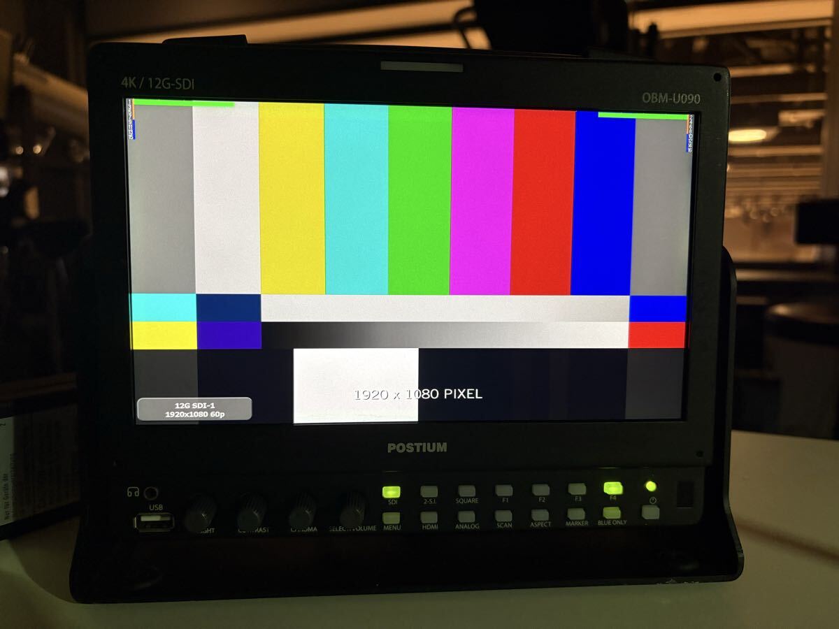 POSTIUM OBM-U090 9-inch Multi-Format Monitor 4K 12G-SDI HDMI Inputs [g1238763648]