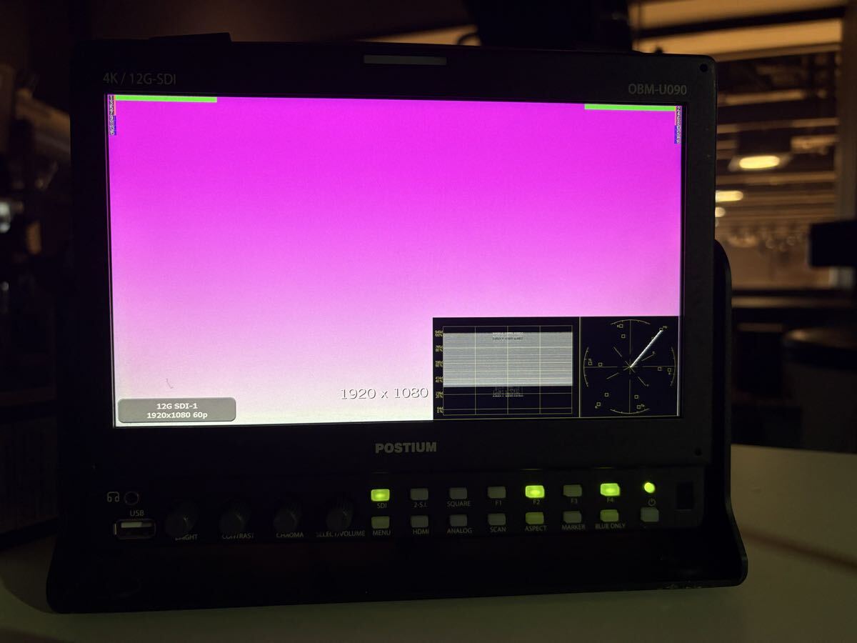 POSTIUM OBM-U090 9-inch Multi-Format Monitor 4K 12G-SDI HDMI Inputs [g1238763648]