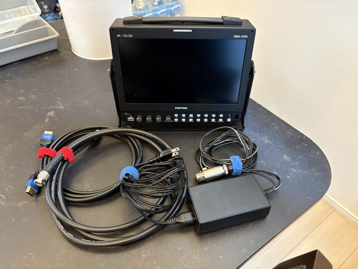 POSTIUM OBM-U090 9-inch Multi-Format Monitor 4K 12G-SDI HDMI Inputs [g1238763648]