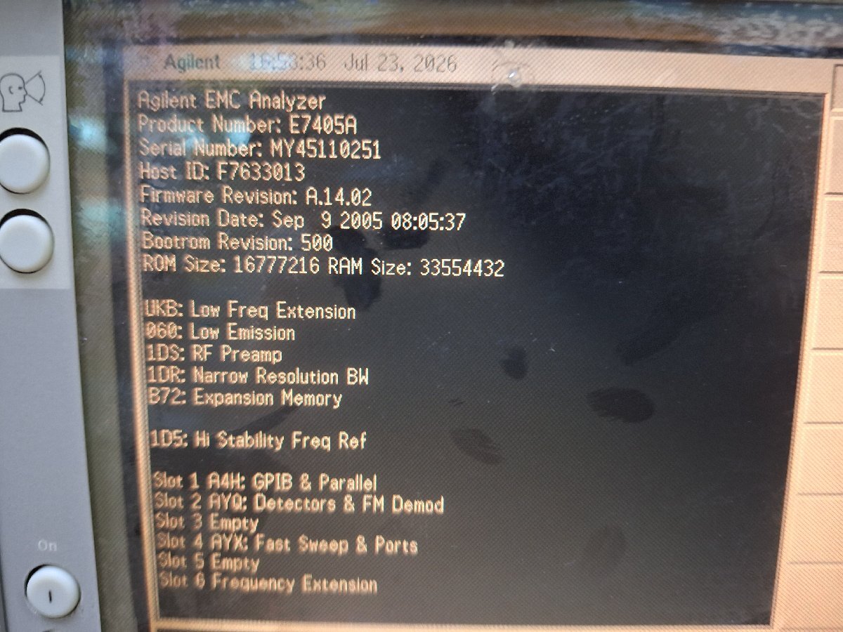 Agilent E7405A EMC Spectrum Analyzer 100Hz-26.5GHz [t1239069976]