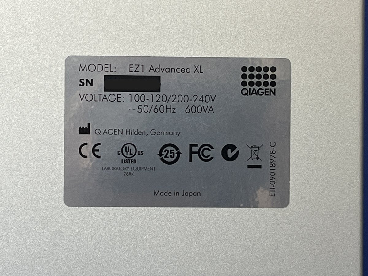 Qiagen EZ1 Advanced XL Automated Sample Preparation System [p1240113968]