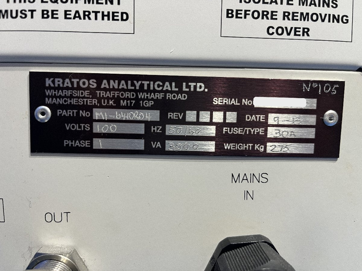 Shimadzu ESCA-3400 X-ray Photoelectron Spectrometer with A-1500-A161 Water Chiller [j1240111765]