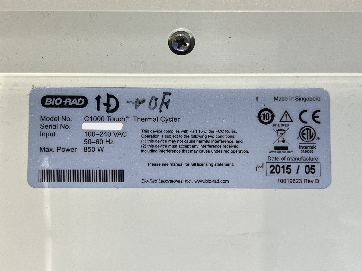 Bio-Rad C1000 Touch Thermal Cycler [m1240118059]