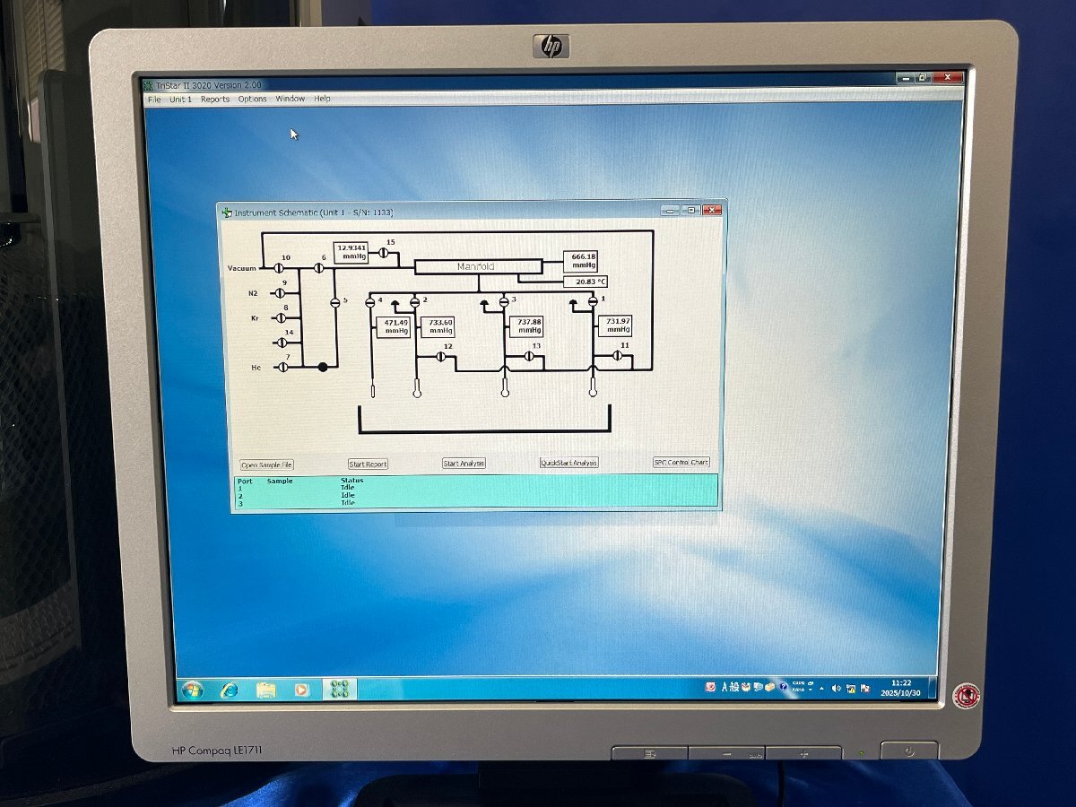 Shimadzu TriStar II Surface Area and Pore Size Analyzer [j1240111975]