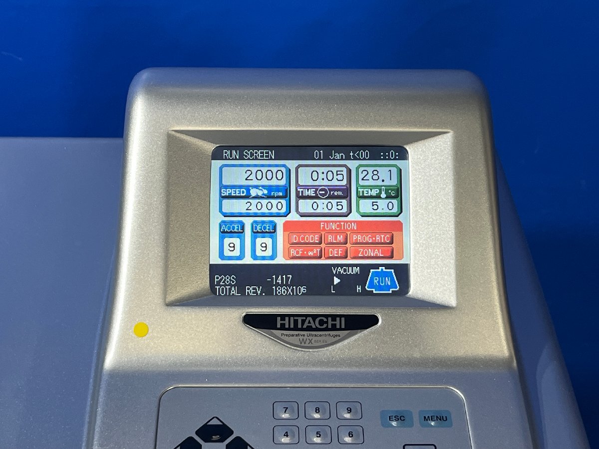 himac CP80WX Ultracentrifuge with P28S-1418 Swing Rotor [l1240121366]