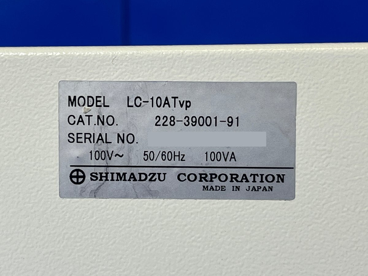 Shimadzu LC-10ATVP Liquid Chromatograph Pump Unit [c1240112542]