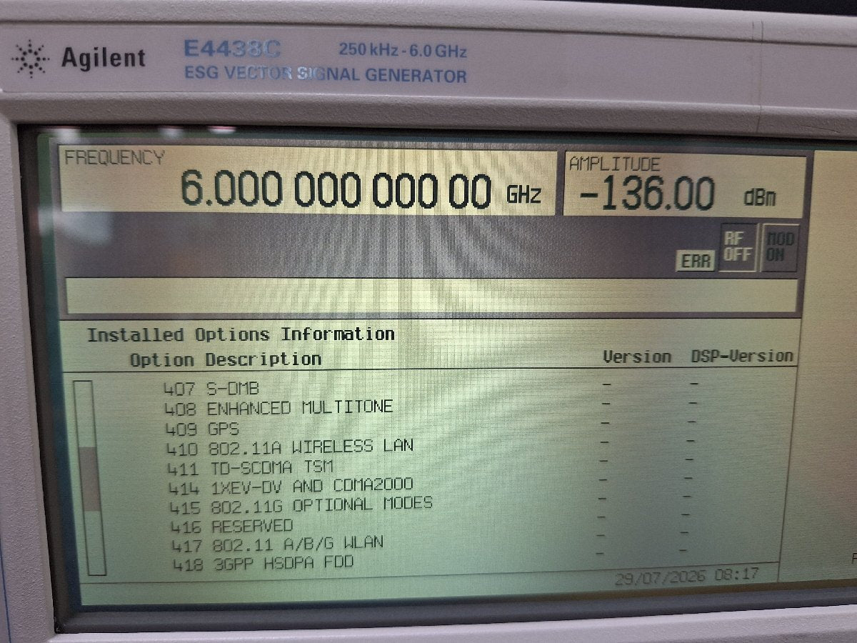 Agilent E4438C ESG Vector Signal Generator 250kHz-6GHz [n1239734925]