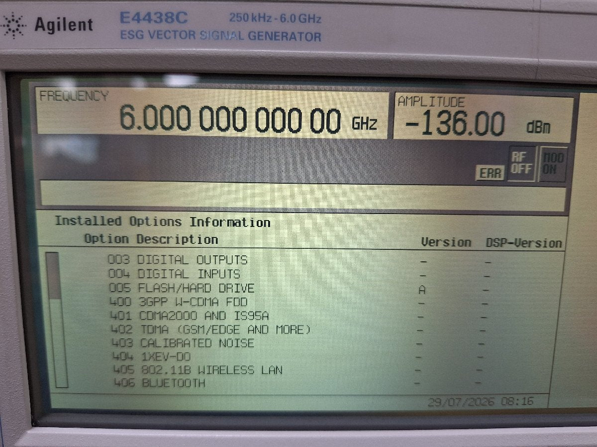Agilent E4438C ESG Vector Signal Generator 250kHz-6GHz [n1239734925]