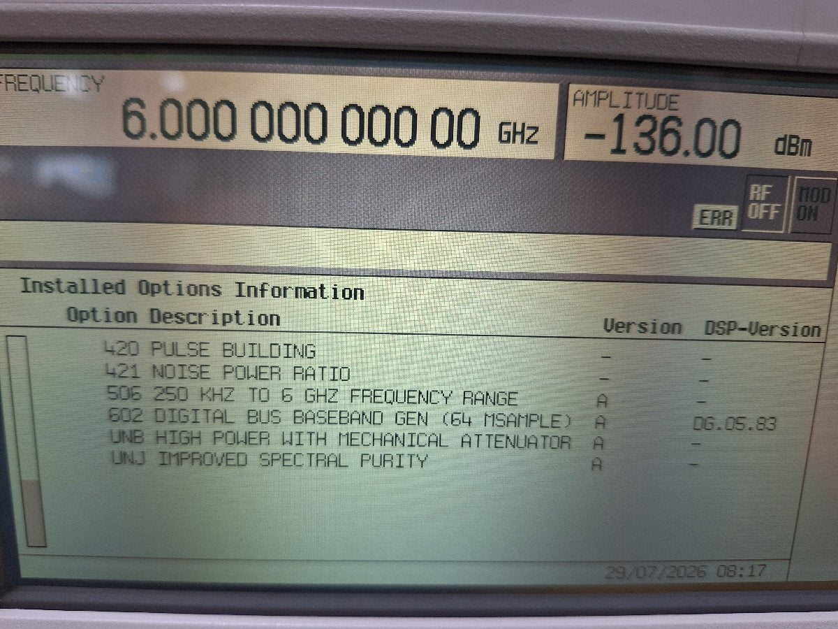 Agilent E4438C ESG Vector Signal Generator 250kHz-6GHz [n1239734925]