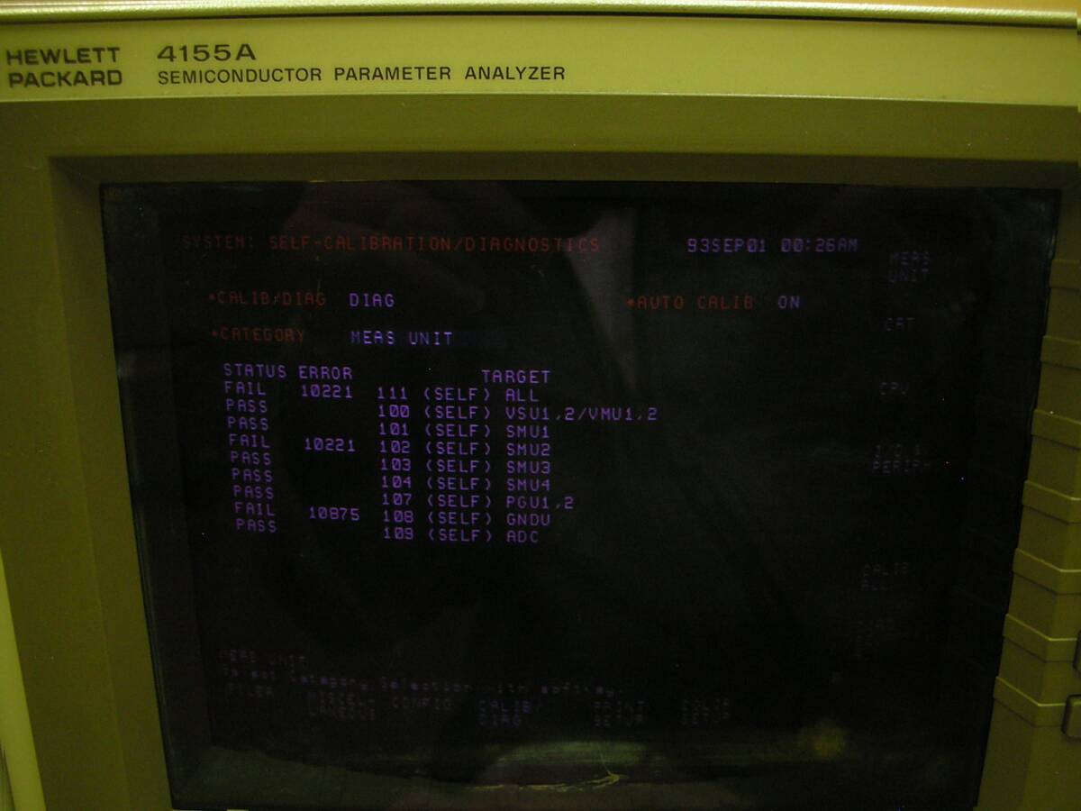 HP 4155A with 41501A Semiconductor Parameter Analyzer (for parts or not working) [u1239874359]