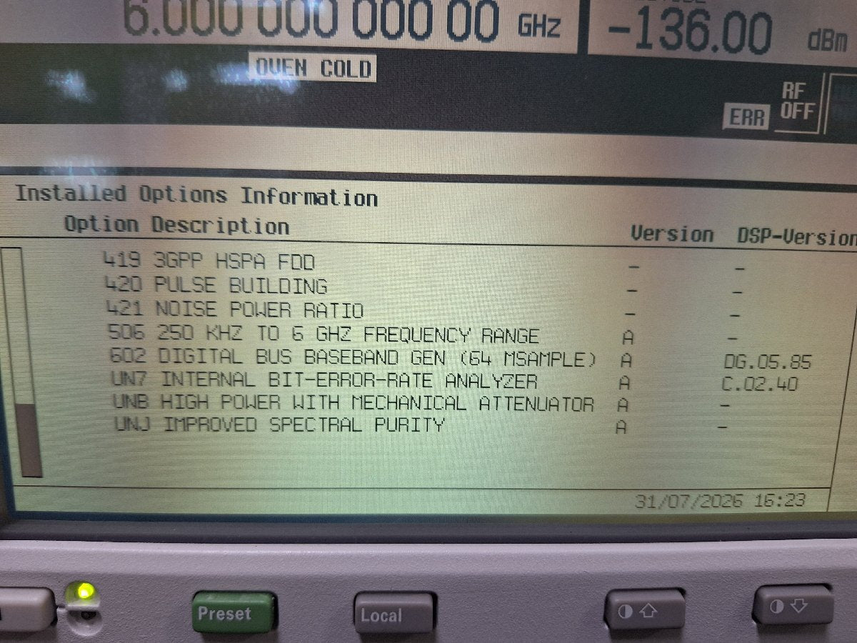 Agilent E4438C ESG Vector Signal Generator 250kHz-6GHz [u1239871966]