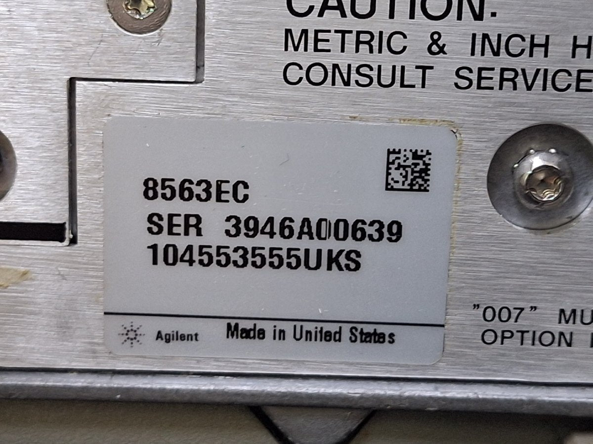 Agilent 8563EC Spectrum Analyzer 9kHz-26.5GHz [c1239987334]