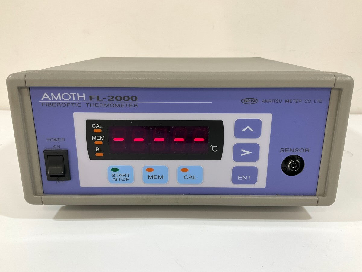 Anritsu Meter FL-2000 Fluorescent Fiber Optic Thermometer with FS100-5M Sensor [r1240278126]