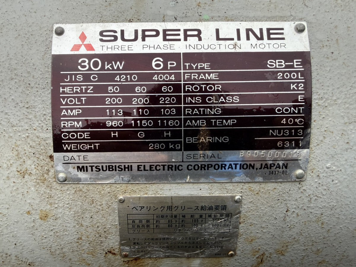 Mitsubishi Electric SB-E 200L Three-Phase Induction Motor 30kW 6P [v1240534444]