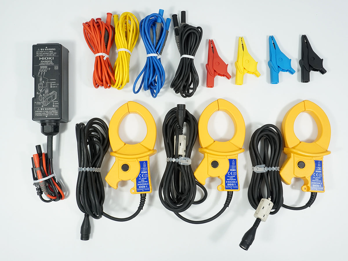 Hioki PW3360-10 Clamp-On Power Logger with 3 x 9661 Clamp-On Sensors [d1241577082]