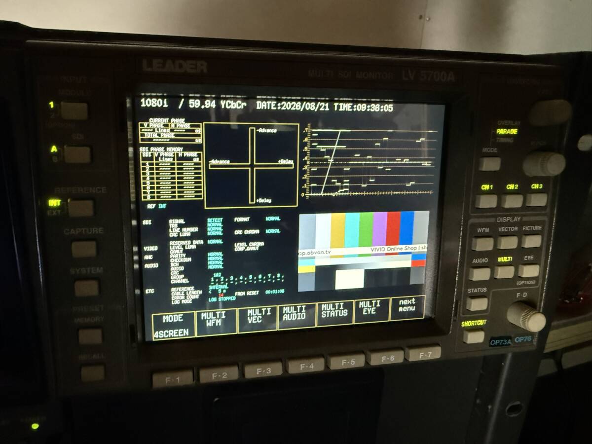 LEADER LV5700A Waveform Monitor SONY BVM-D9H5J Master Monitor Rack Mount Set [j1241593270]