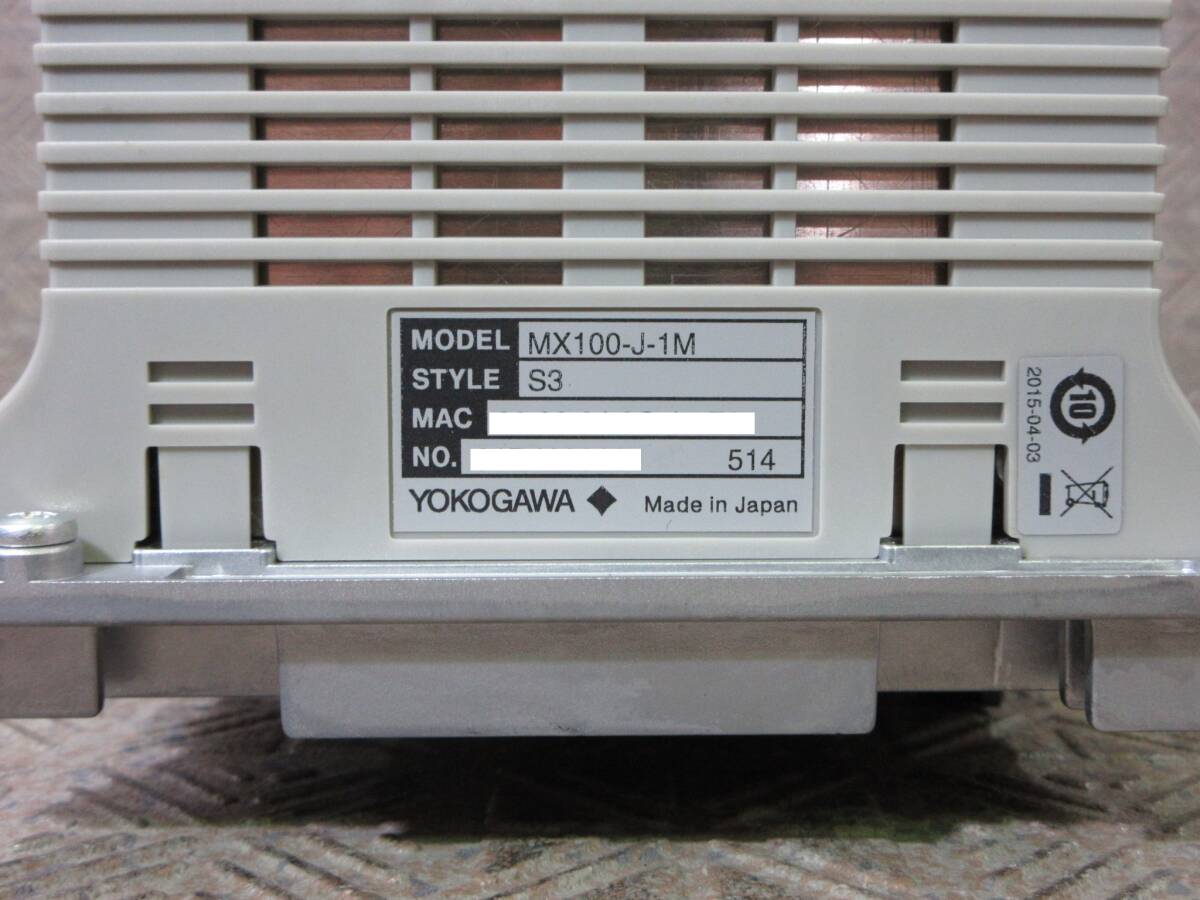 Yokogawa MX100 DAQMASTER 60CH with MX110-UNV-M10 x6 [t1241651789]