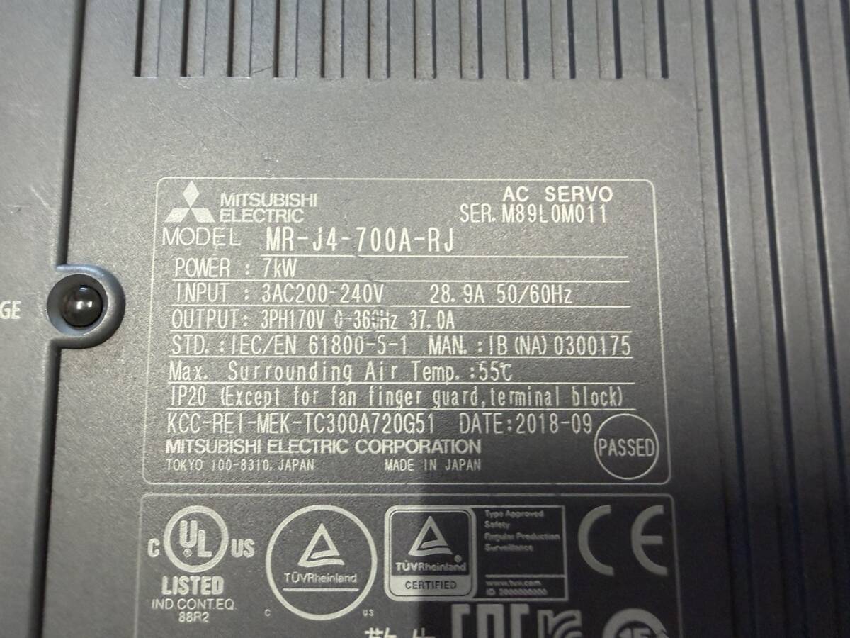 Mitsubishi Electric MR-J4-700A-RJ AC Servo Amplifier [n1241909430]
