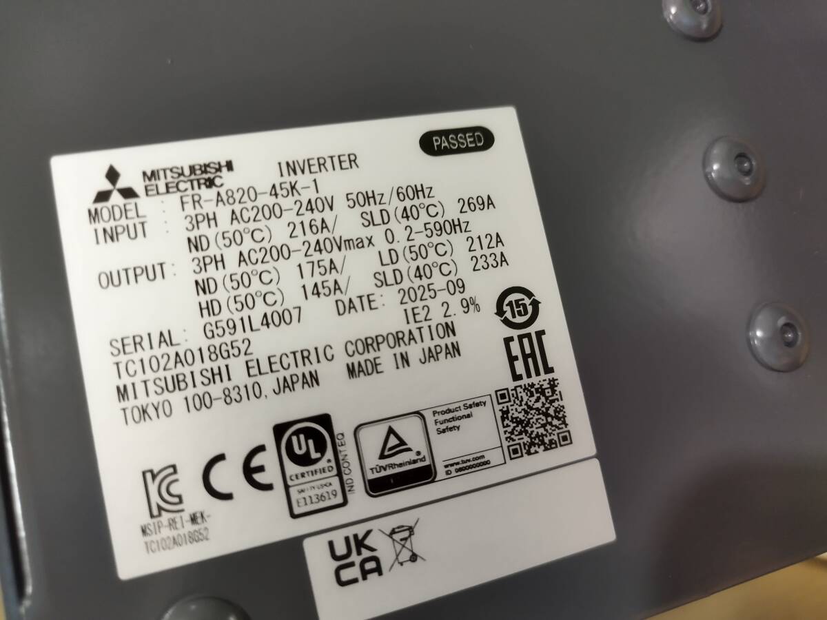 Mitsubishi Electric FR-A820-45K-1 Inverter 45kW 200V (open box) [e1242819447]