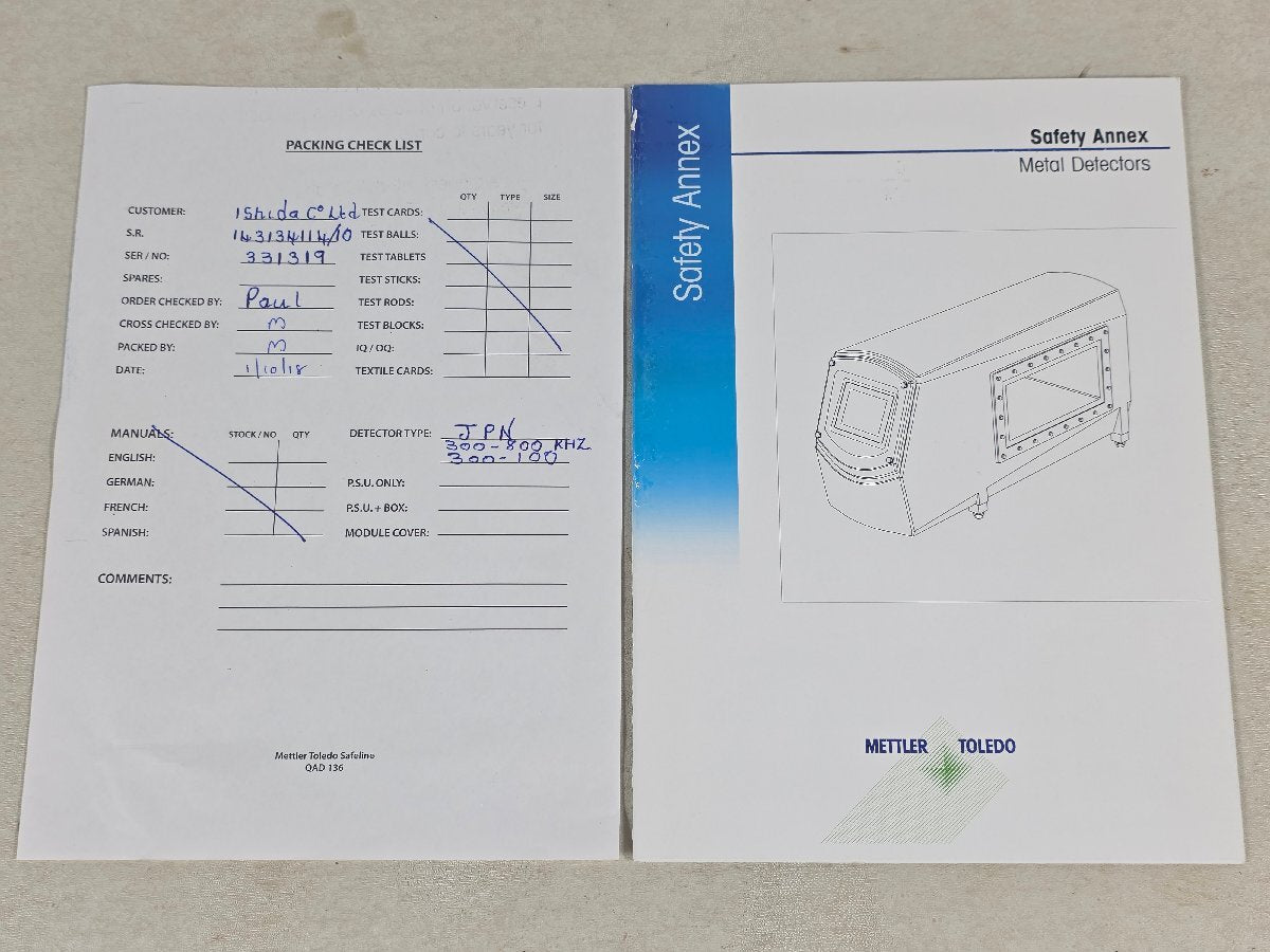 Mettler Toledo 50H Metal Detector [n1243003927]