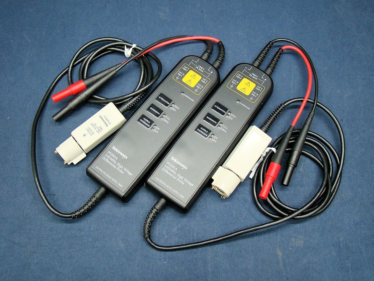 Tektronix P5205A High Voltage Differential Probe 100MHz 1300V 2 pcs [v1243306614]