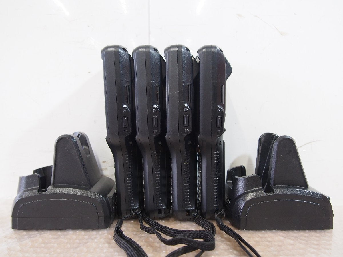 Keyence BT-W350 Handheld Terminal 4 Units with 4 Batteries and 2 Charging Stands BT-WUC8U (for parts or not working) [j1244115541]