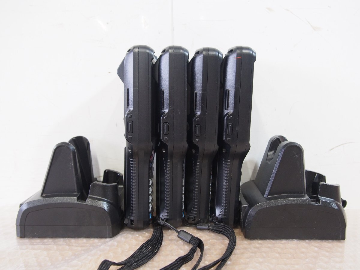 Keyence BT-W350 Handheld Terminal 4 Units with 4 Batteries and 2 Charging Stands BT-WUC8U (for parts or not working) [j1244115541]